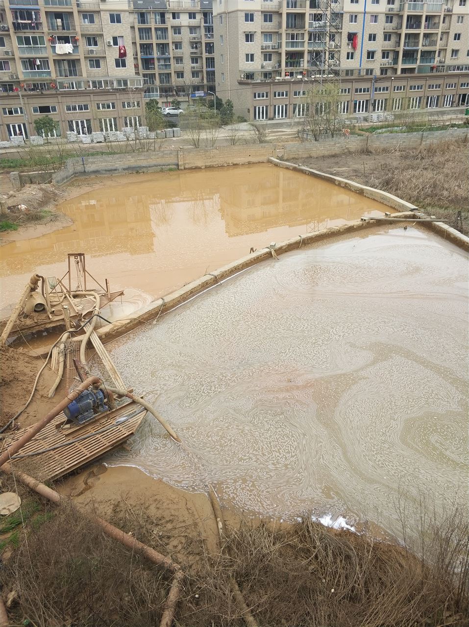 松山沉淀池淤泥清理-厂区废水池淤泥清淤