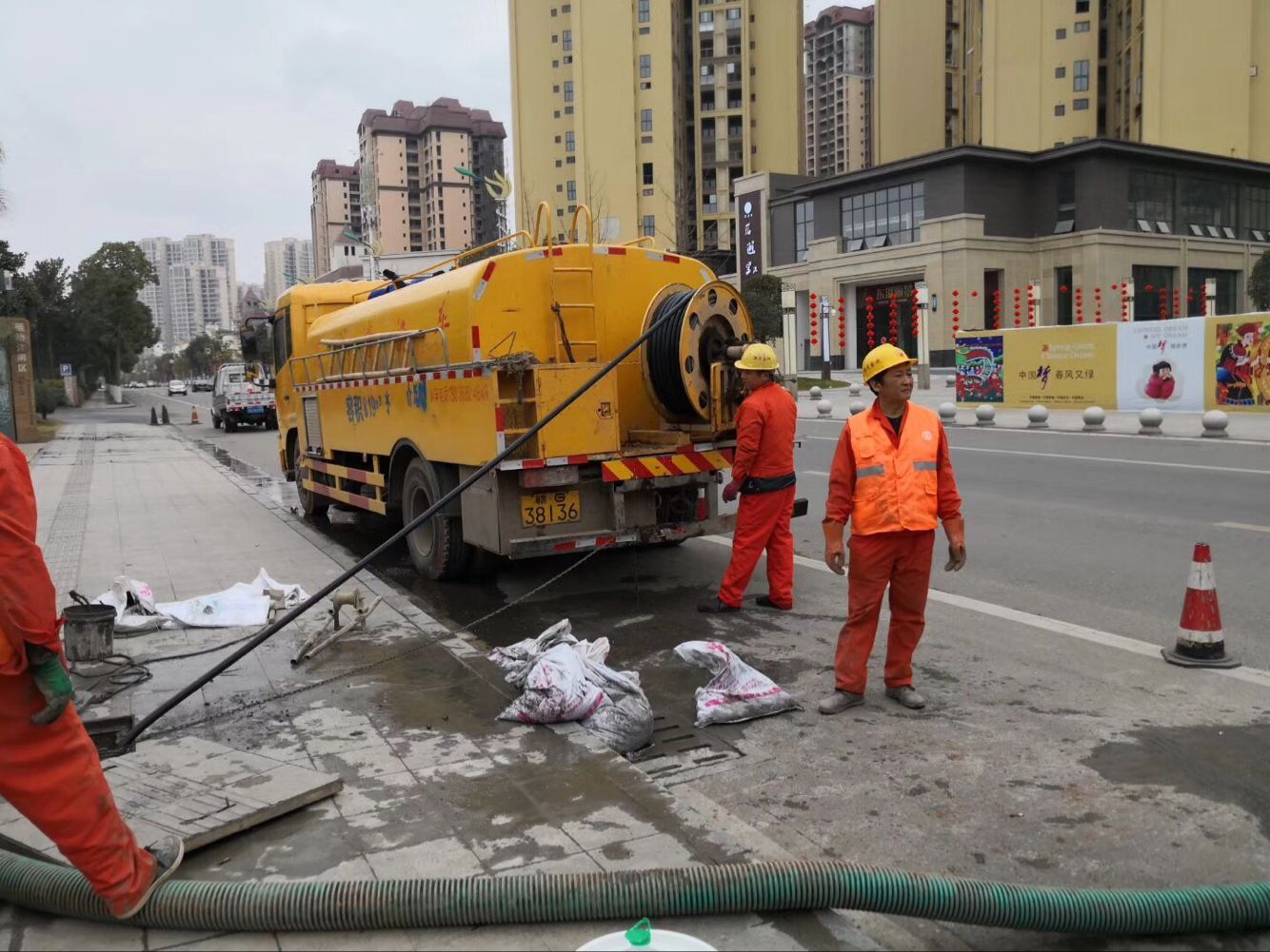 松山排污管道清淤-管道清洗