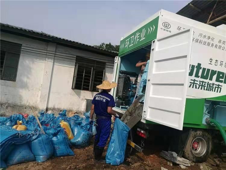 松山工业污泥压干处理