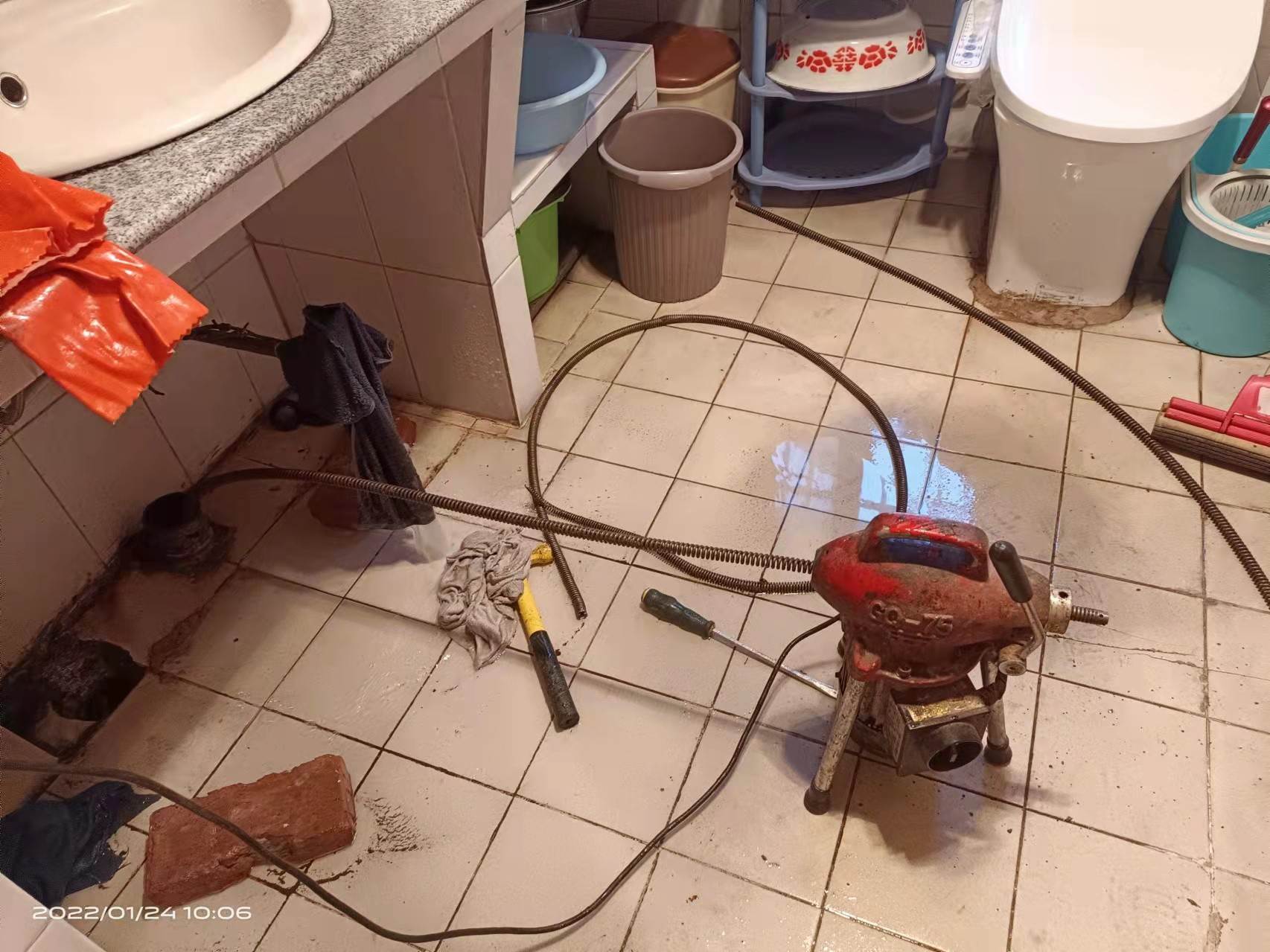 松山疏通厨房下水道，地漏疏通